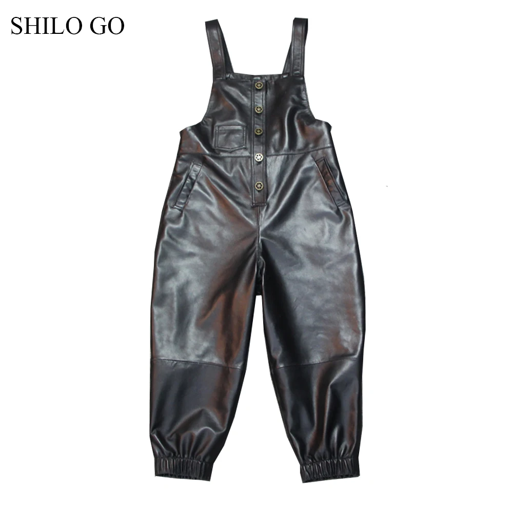 Женские кожаные комбинезоны SHILO GO весенние модные из натуральной овчины