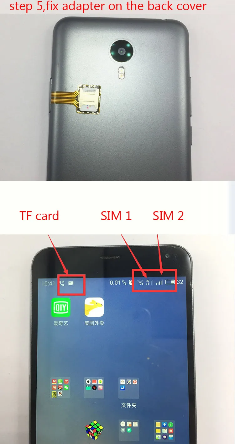 Гибридный двойной sim карты Micro SD адаптер для Android удлинитель 2 нано SIM Xiaomi Redmi Note 3 4 s