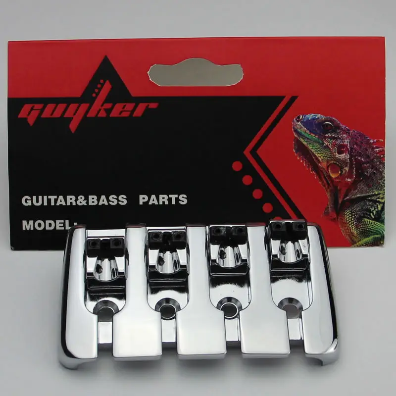 

Quality 4 String bass guitar bridge chrome BB001 + screws