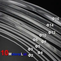 10meterlot clear heat shrink tube transparent set 2mm 3mm 4mm 5mm 6mm 8mm 10mm 12mm 14mm 16mm heatshrink tubing cable sleeve