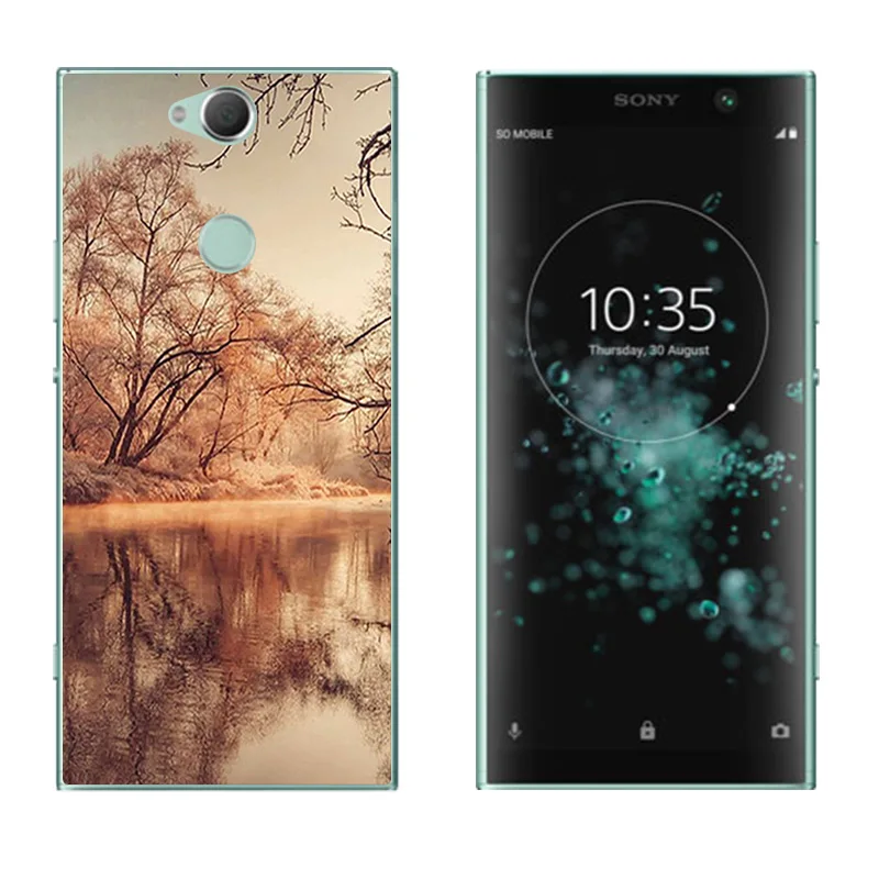 Чехол из ТПУ для Sony Xperia XA2 Plus мягкий силиконовый чехол с принтом большого