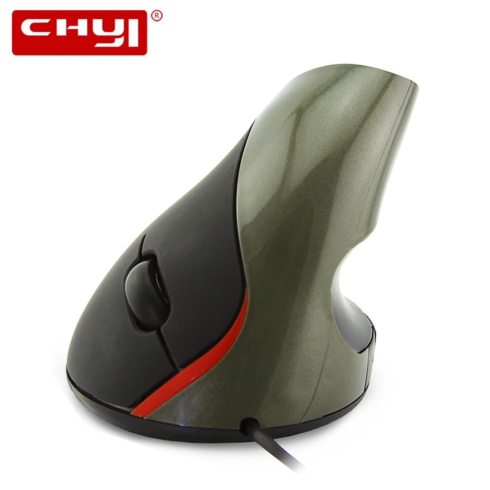 

CHYI Wired Vertical Mouse Ergonomic 5 Buttons 1600 DPI Optical Computer Mice Healthy Upright Gaming Mause Gamer for Laptop PC