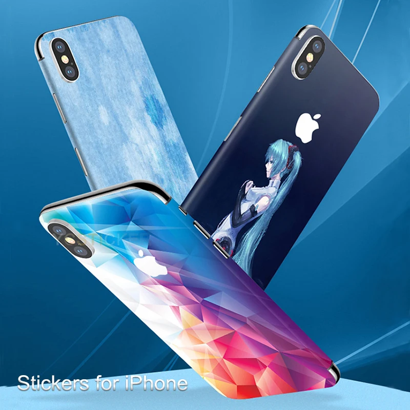 Gooyiyo-для для iPhone X XS телефон Стикеры XS Max XR DIY Наклейка Высокое качество 3 м виниловая самоклеющаяся Цвет кожи для iPhone 6, 6 S, 7, 8plus, Стикеры