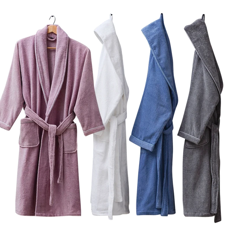 Зимний банный халат с капюшоном для мужчин и женщин ночная рубашка домашняя