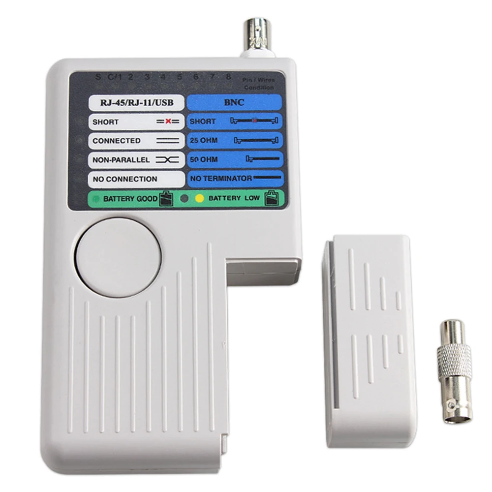 Новый удаленный тестер RJ11 RJ45 USB BNC LAN сетевого кабеля для UTP STP кабелей трекер