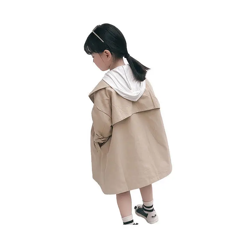 

2018 Girl Kids Boy Spirng Autumn Trench Coat Turn Down Collar Girls Fashion Casual Jackets Children Outfit Clothes