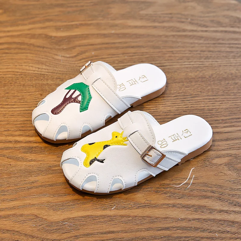 

Cute Kids Shoes Girls Summer Children Slippers Cartoon Anti-slip Sandals Indoor Outdoor Beach Shoes 22