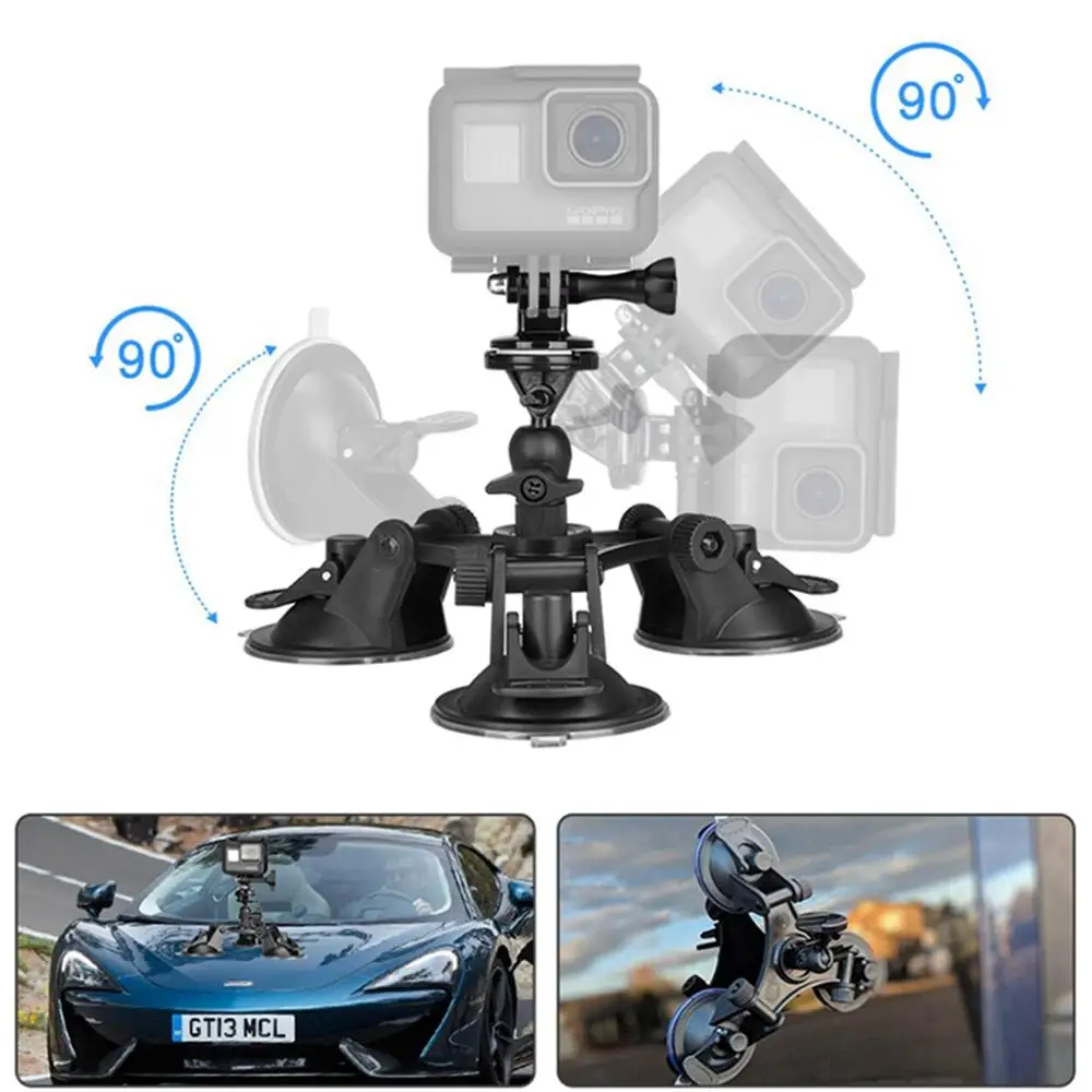 3-Cup Автомобильная присоска автомобильный DV лобовое стекло камера стенд держатель присоска крепление штатив держатель для sony HDR AS300 AS200 AS100 AS50