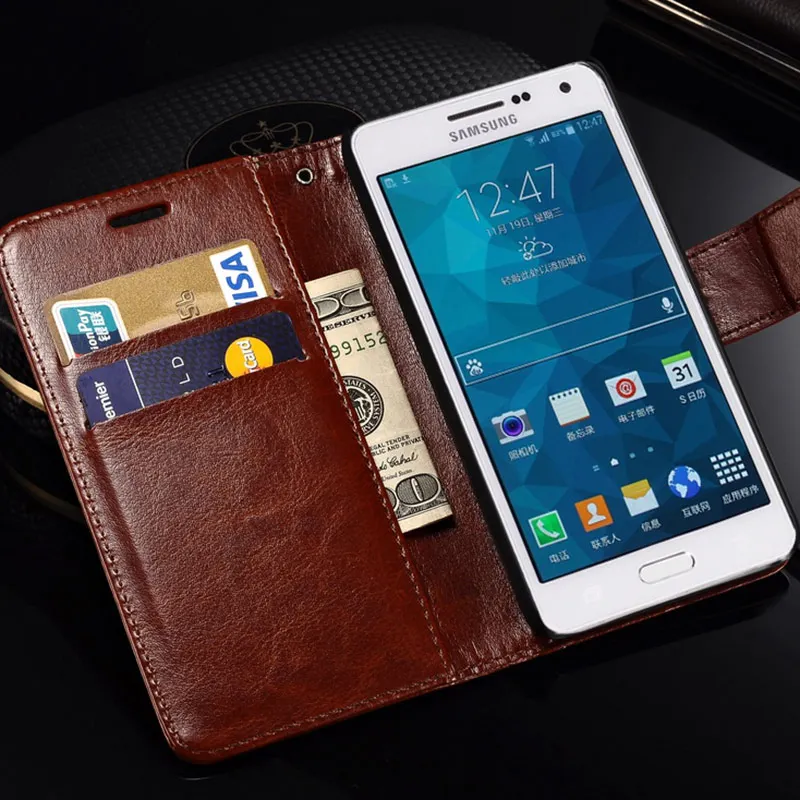 Чехол для samsung Galaxy A7 2016 A710 Роскошный чехол Бумажник кожаный телефона с подставкой