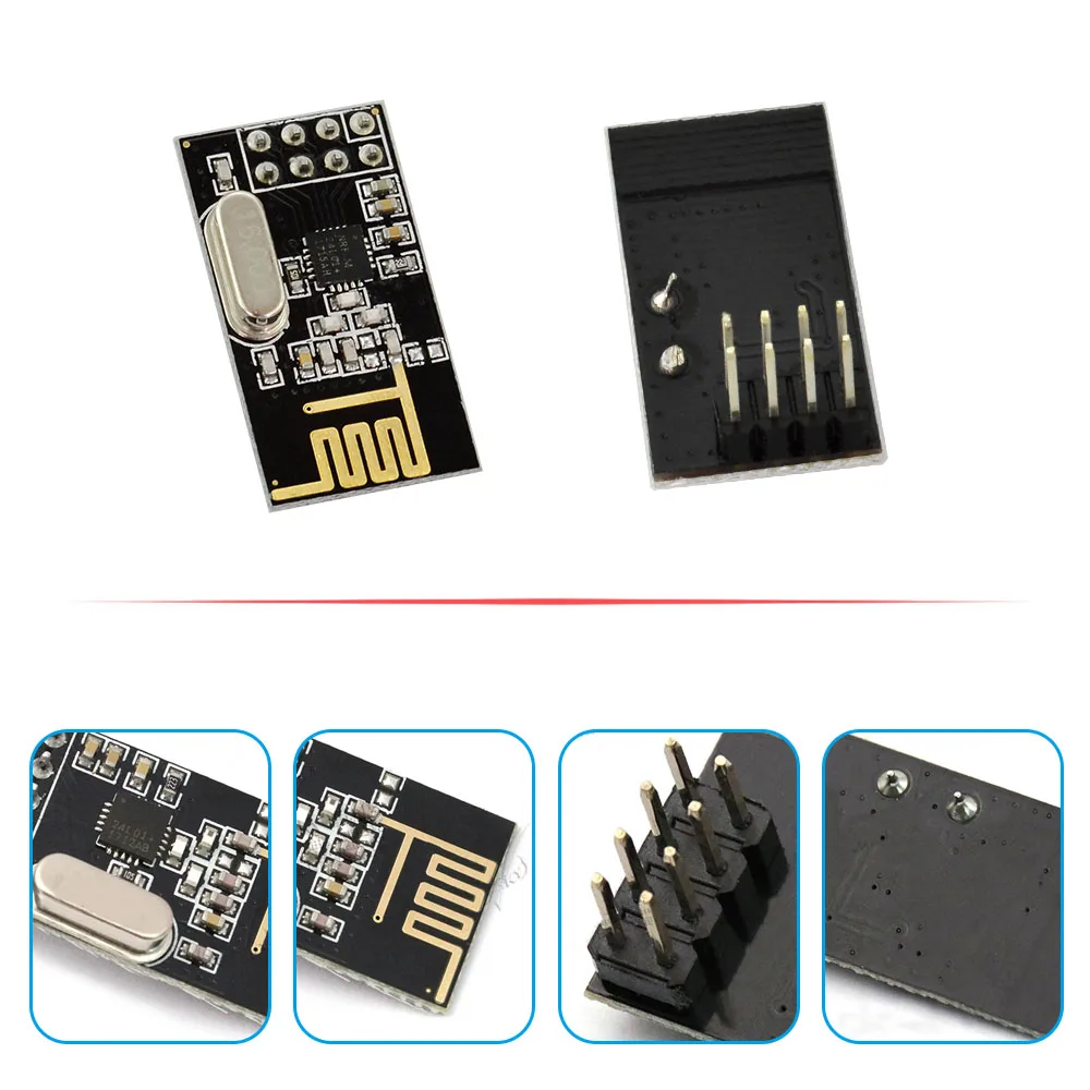 

4PCS NRF24L01 2.4GHz Wireless Transceiver RF Transceiver Module With Keyestudio Packing Box for Arduino
