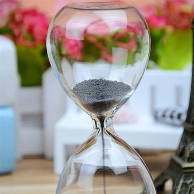Магнит Песочные часы украшение Таймер Ретро железное сиденье песок стеклянная