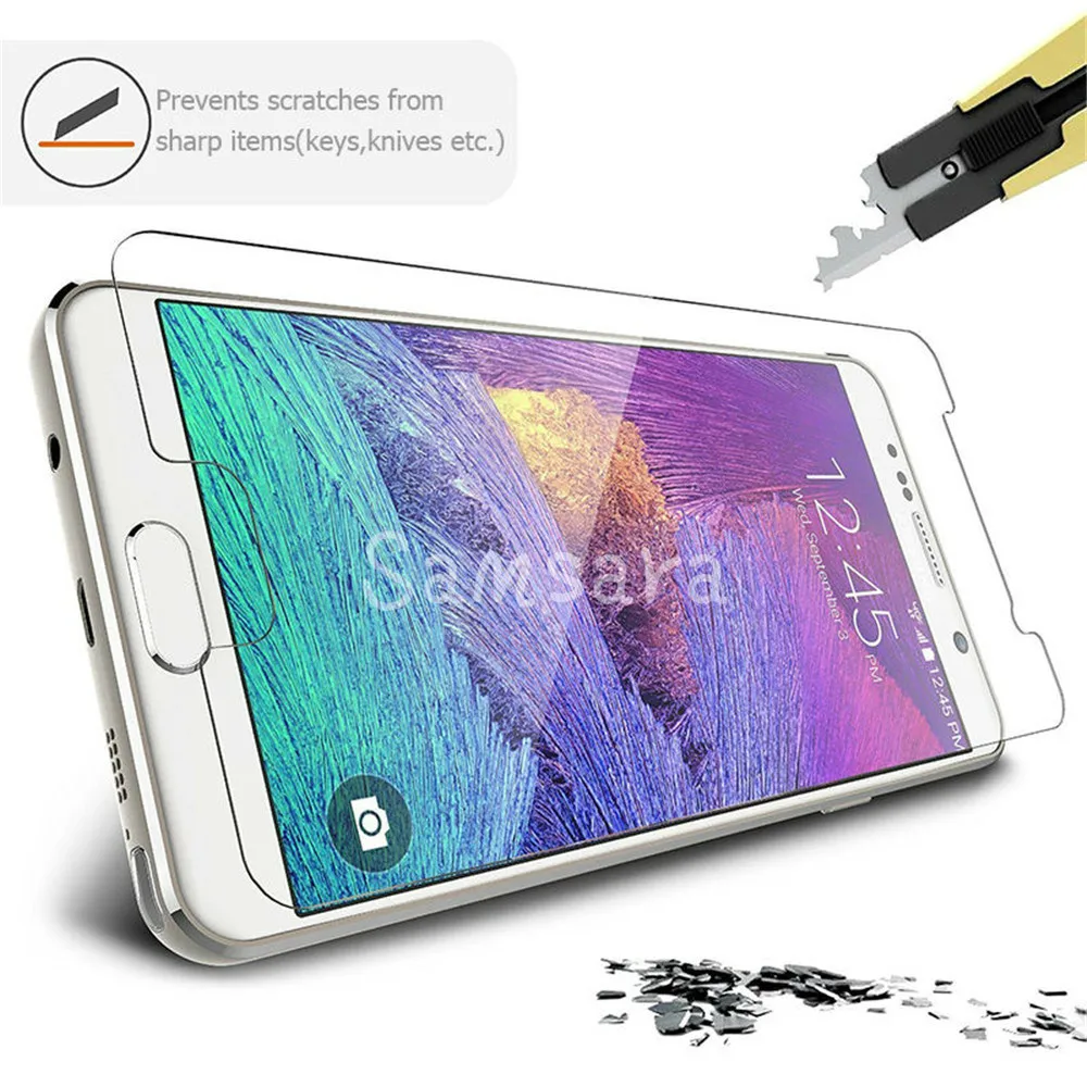 2 шт. 2.5D Закаленное стекло для Samsung Galaxy J3 J5 J7 A3 A5 A7 2016 2017 прозрачная защитная пленка