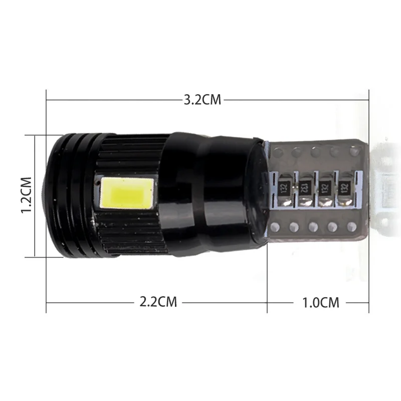Roadot 2 шт. T10 W5W 168 194 светодиодный лампы 5730 6SMD Canbus супер ошибок Авто 6000 К яркий белый