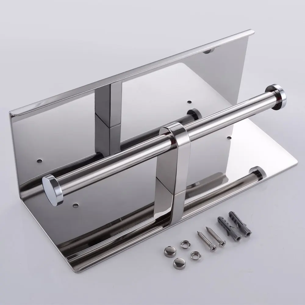 Настенный держатель для туалетной бумаги из хромированной нержавеющей стали|toilet