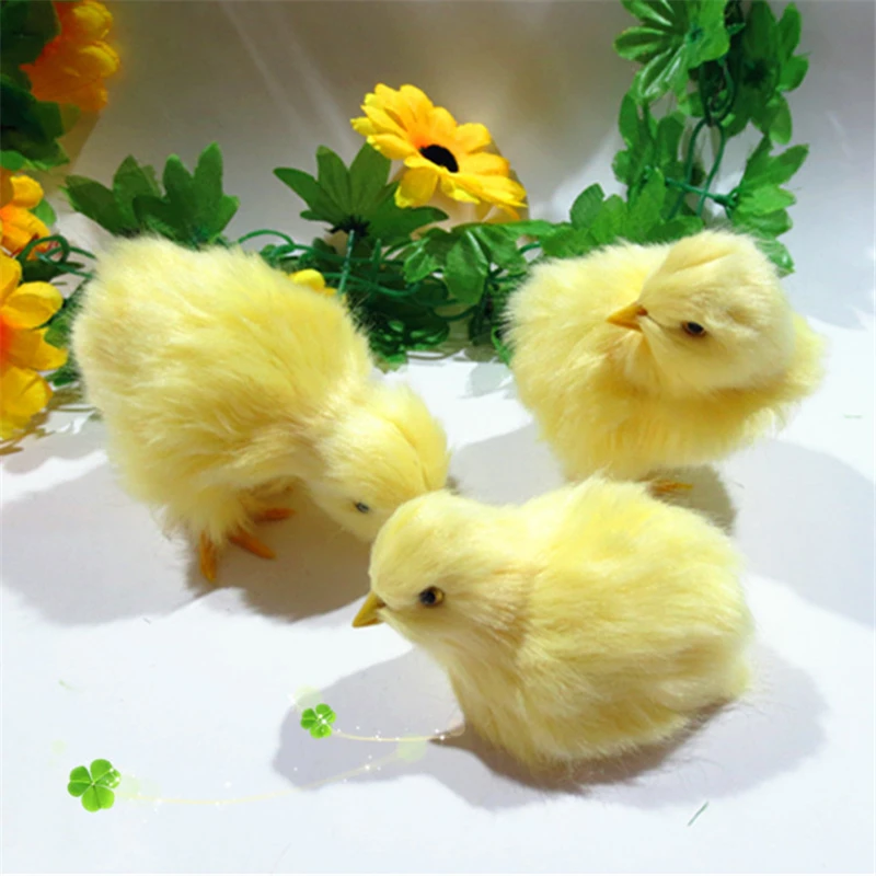 Реалистичный реалистичный Пасхальный Детский плюшевый Цыпленок пушистый