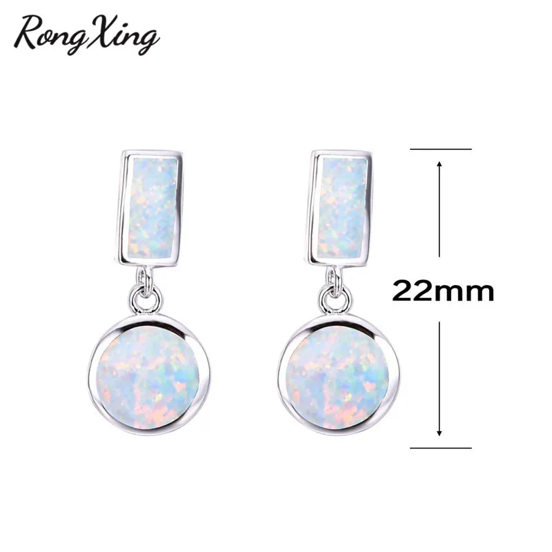 Женские серьги подвески с опалом серебристого цвета| |