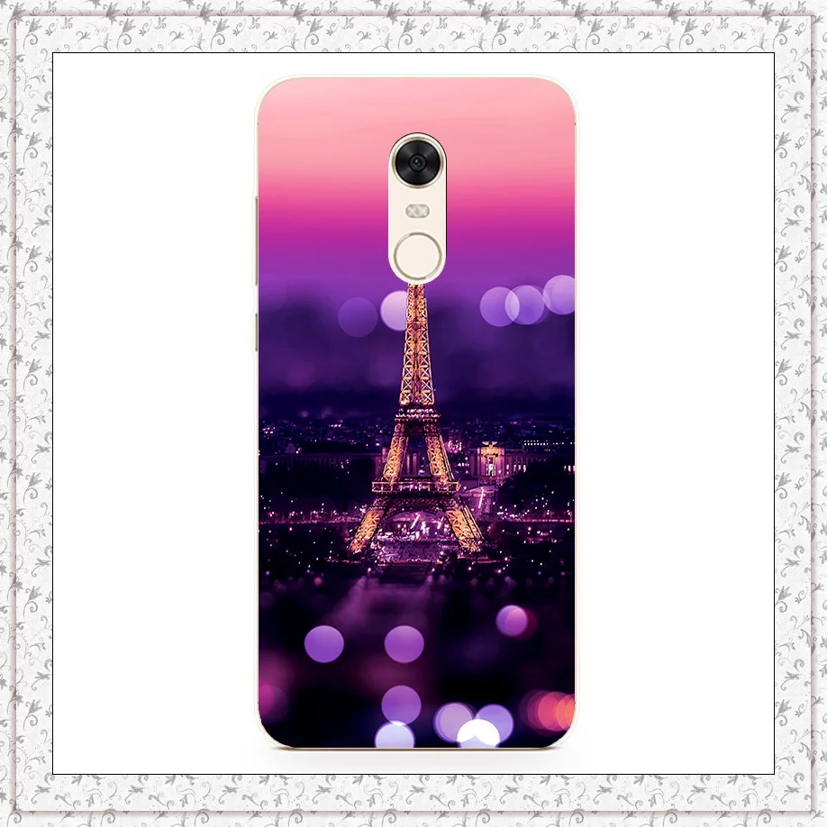 the eiffel tower Силиконовый чехол для Xiaomi Redmi 5 Plus, чехол 5,99 дюйма с принтом животных, чехол для Xiomi Redmi 5 Plus, чехол для Redmi 5 5,7 дюймов, чехол для телефона s - Цвет: the eiffel tower