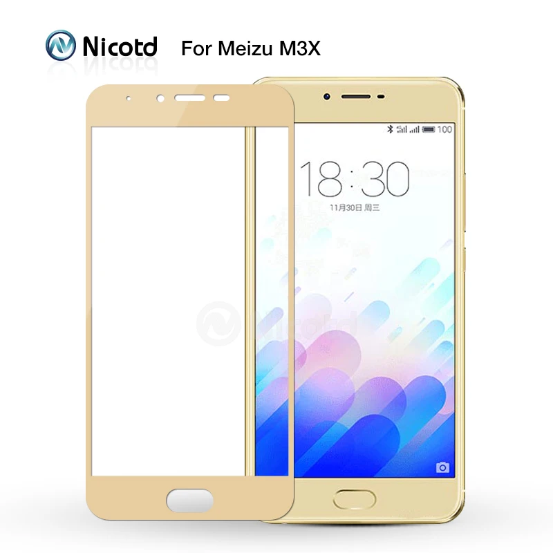 2 шт./лот 2.5D 9H полное покрытие из закаленного стекла для Meizu M3 Note M3S M3 Mini Max M3E M3X Защитная пленка для экрана