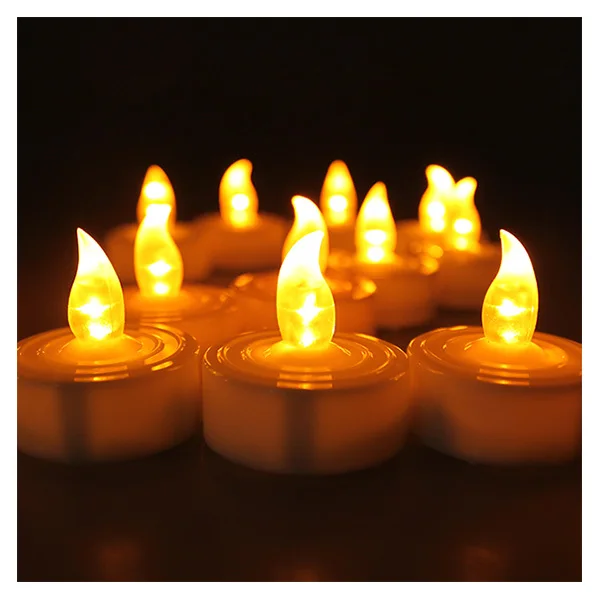 50 шт. беспламенные светодиодные Чайные свечи на батарейках|tea candle light|flameless ledled