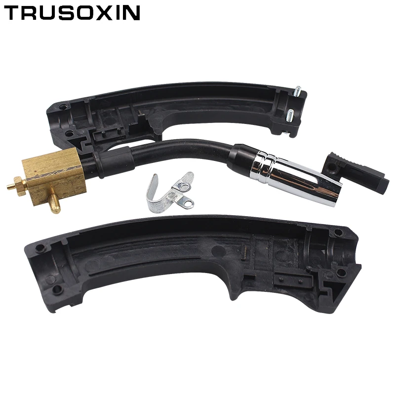 Soplete de soldar Mag Mig CO2 refrigerado por aire MB, 1 Uds., 15AK 14AK, soporte para cuello de cisne, Punta de contacto, boquilla de Gas, válvula solenoide