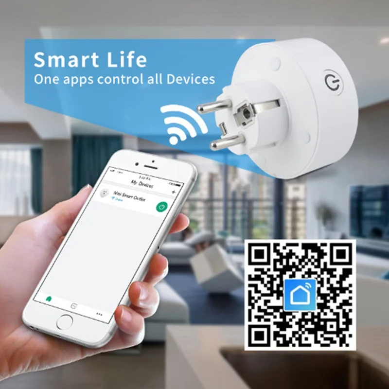 WiFi Smart Plug Mini Outlet пульт дистанционного управления умная розетка таймер работает с