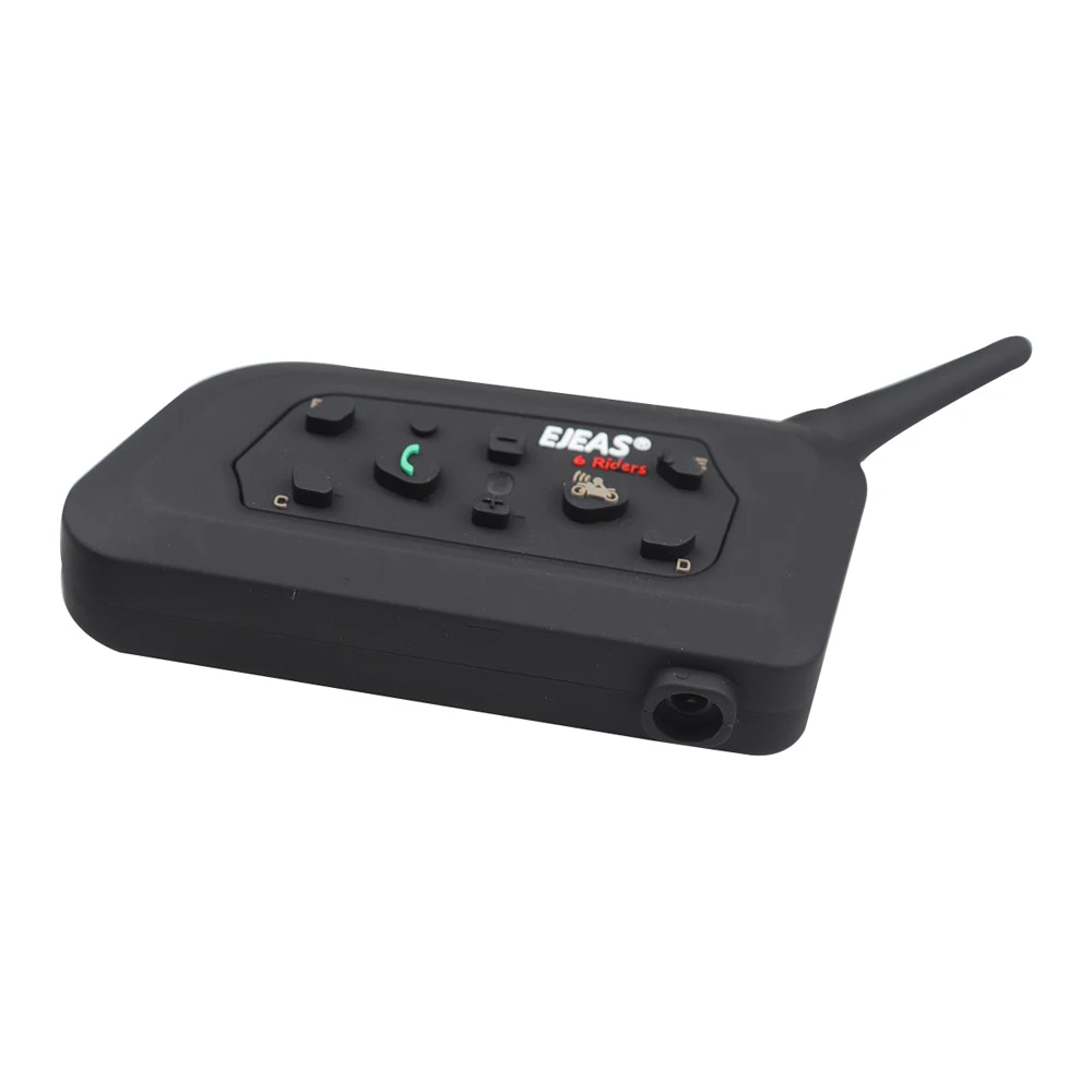 EJEAS V6 2 шт. Bluetooth мотоциклетная гарнитура для шлема 1200 м коммуникатор Interphone Auriculares