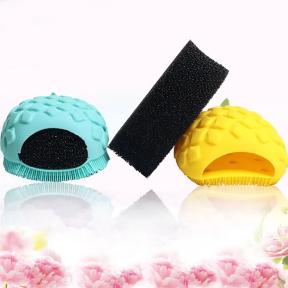 Silicone Bath Sponge Brush Shower Body Wash Massage Comb Facial Cleanser Face Cleansing Exfoliating Brush|Банные щетки губки и