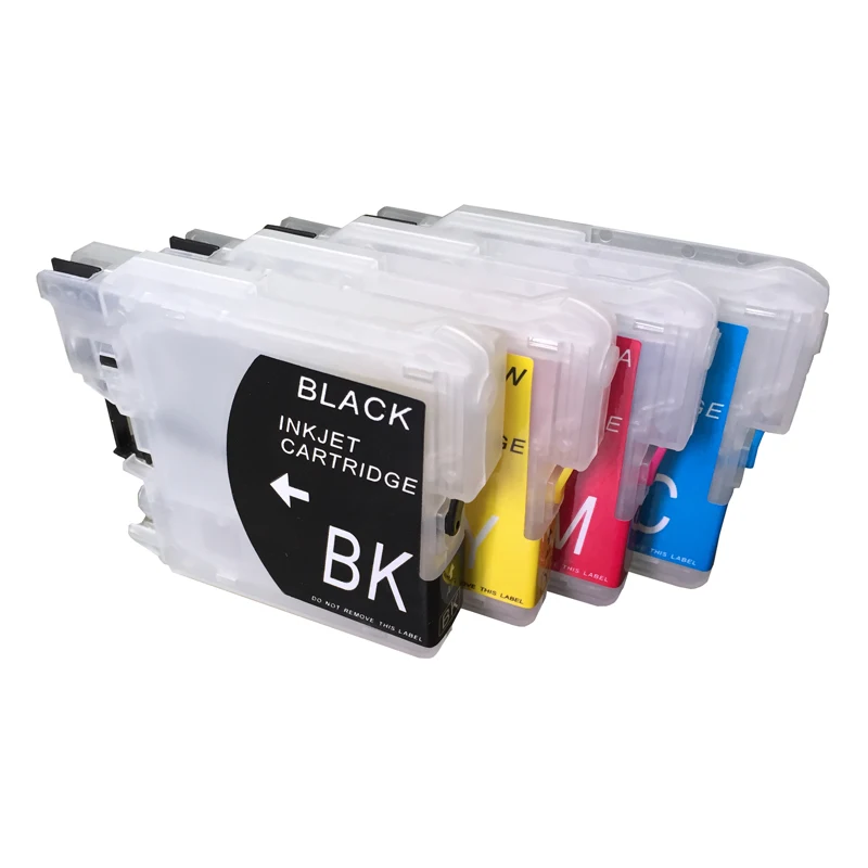 LC11 LC16 LC38 LC61 LC65 LC67 LC980 LC1100 empt Заправляемый картридж для Brother DCP- J140W DCP-145C DCP-165C DCP-185C |