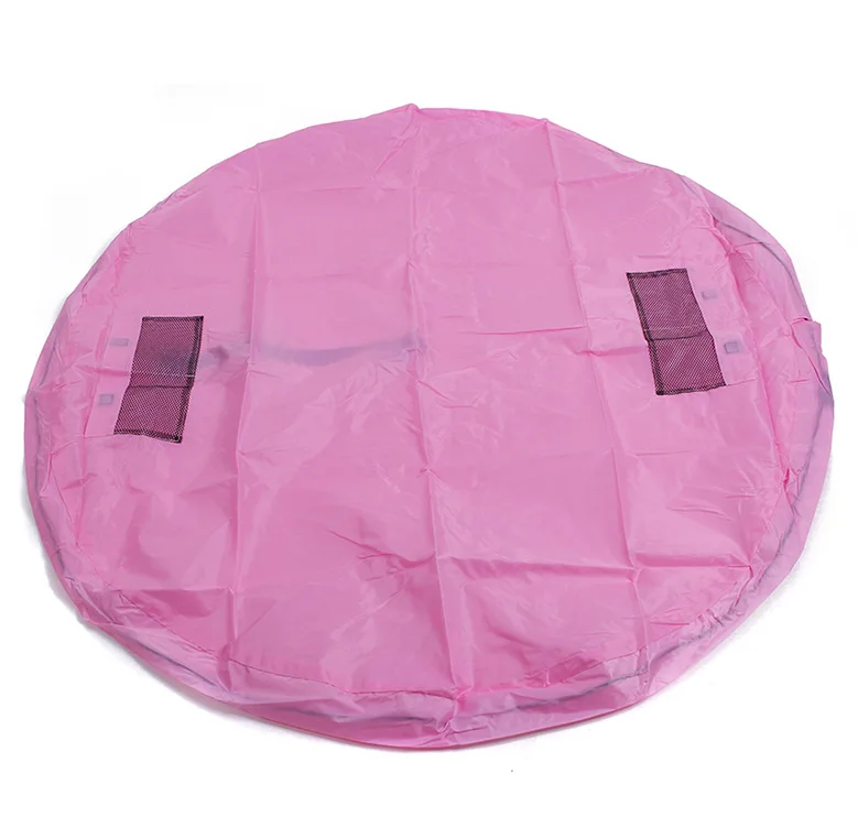 150cm Pink Детская Портативная сумка для быстрого хранения игрушек для малышей, коврики для игр, ковер, большая емкость, сумки для мальчиков и девочек, коробки для игр на открытом воздухе - Цвет: 150cm Pink