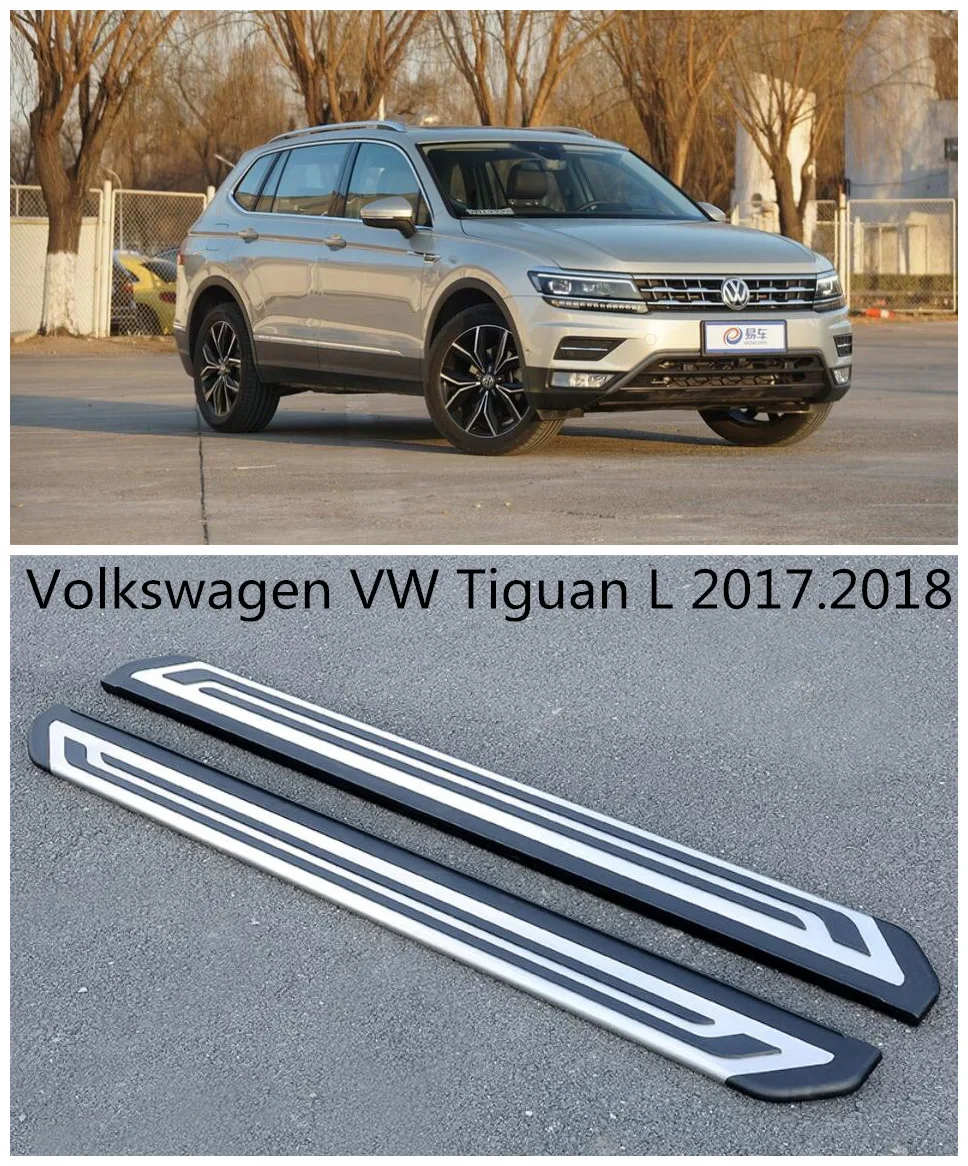 Для Volkswagen VW Tiguan L 2017 2018 автомобильные беговые доски авто боковые шаговые педали