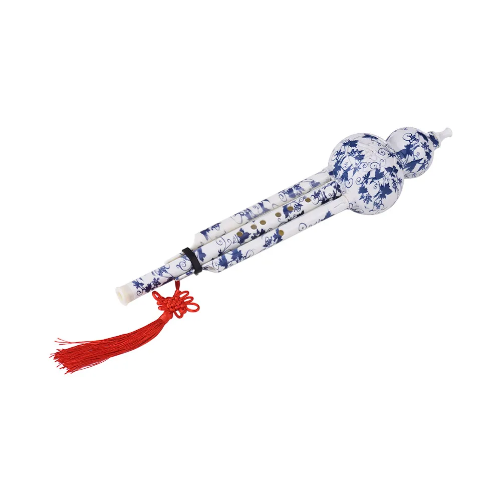 C-Key Hulusi Cucurbit Flute Bottle Gourd Китайский традиционный инструмент из полимерного