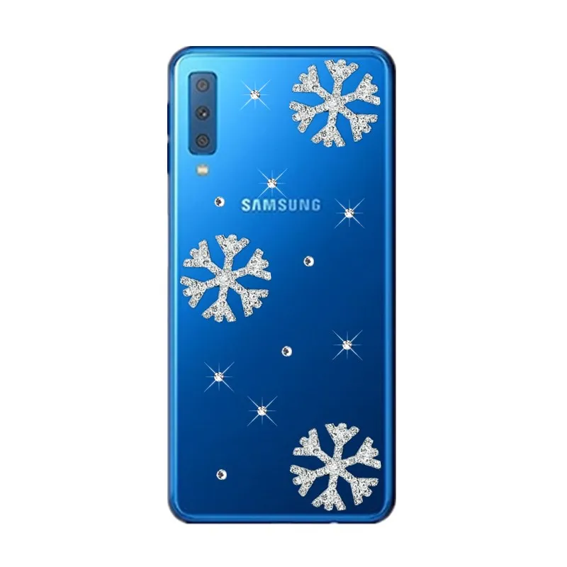 Лучший подарок Хрустальная крышка с бриллиантами для Samsung Galaxy A7 2018 чехол A750F S8 S9 Note