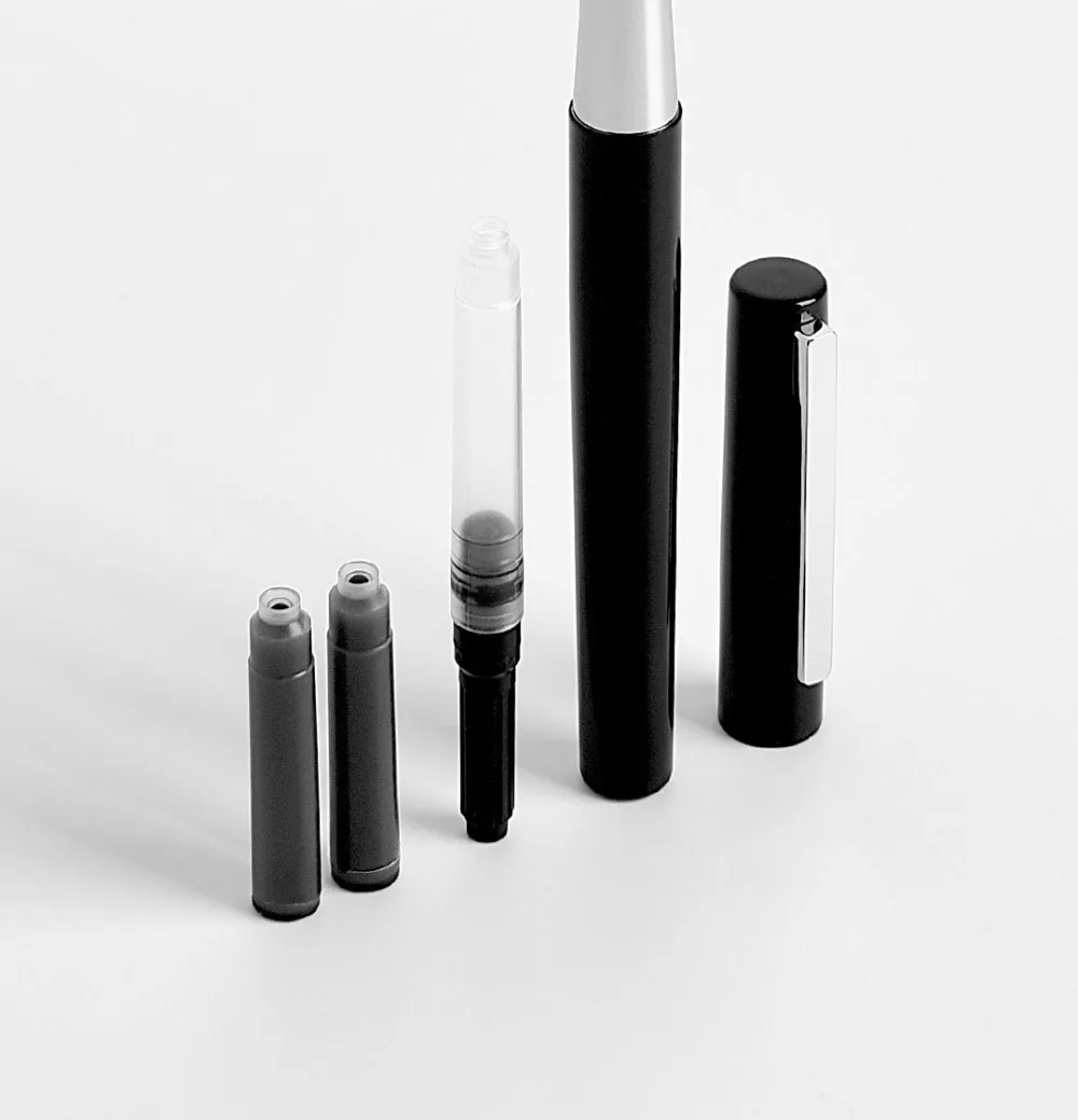 Xiaomi Mijia KACO, роскошная черно-белая авторучка, набор, 0,3 мм, EF перо, стальные чернильные ручки для простого бизнеса, подарок