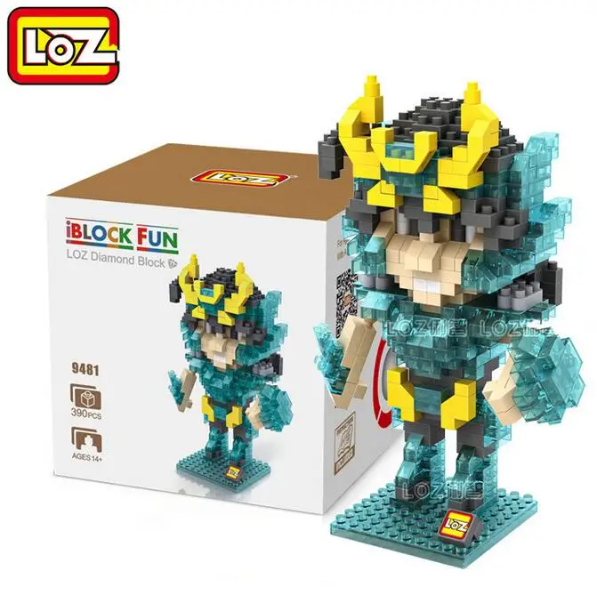 Sainte Seiya LOZ DIY алмазные блоки 3D Кирпичи Строительные мультфильм игрушки для детей с