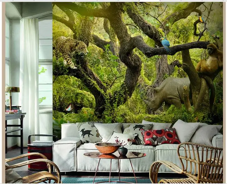 3d обои на заказ современные с животными | Обустройство дома