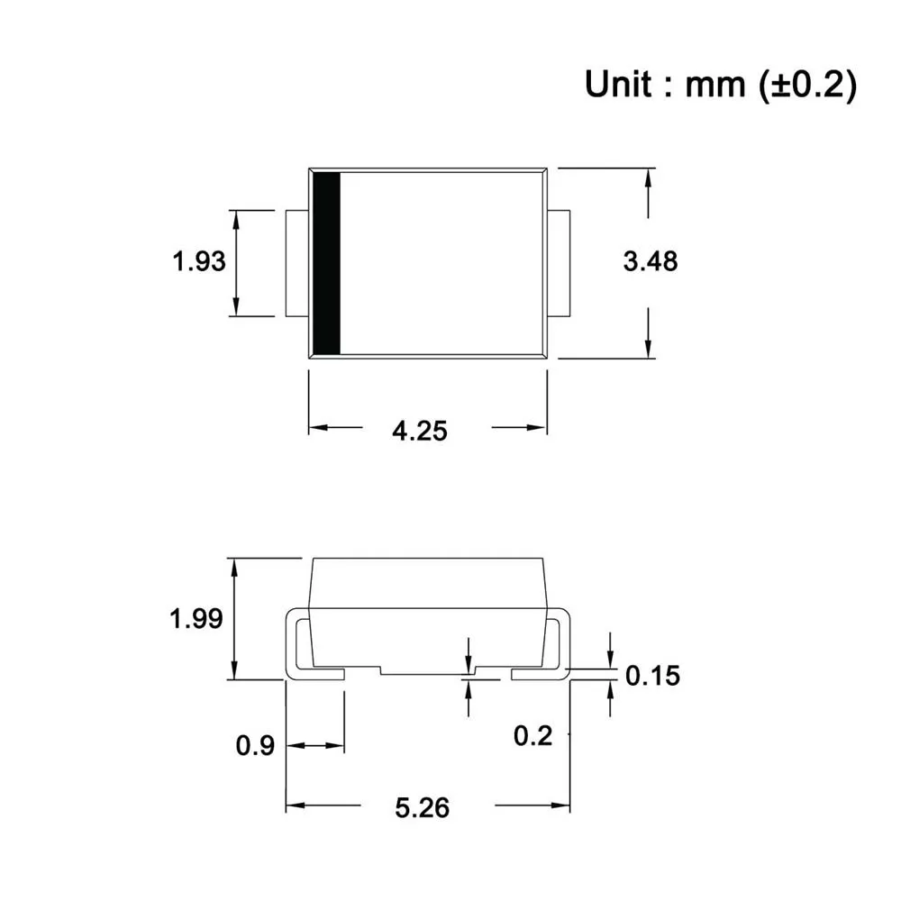 (50 шт.) s 3M Φ 3A 1000 V SMB (SMD выпрямительный диод) 3 Amp вольт электронные кремниевые