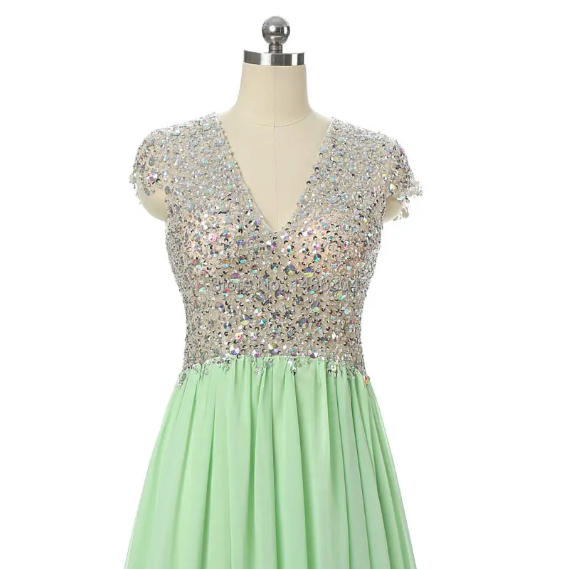 Реальное изображение сделанное на заказ Новое поступление 2019 Мятное вечернее