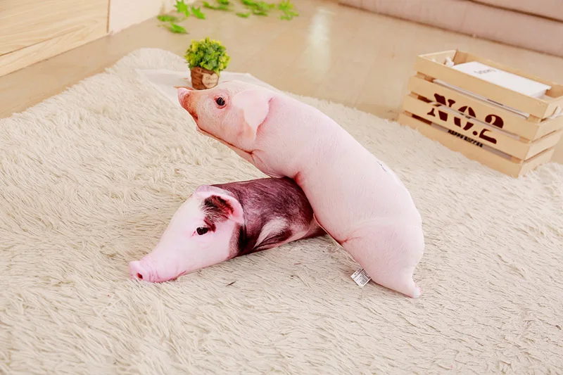 Творческий 3D имитация свиньи подушку кукла плюшевые куклы и яркие мягкие игрушки домашний объятия детские 50/70 см