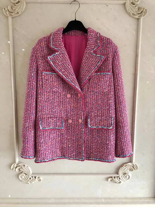 Женский твидовый костюм куртка верхняя одежда 2019|Женские куртки| |