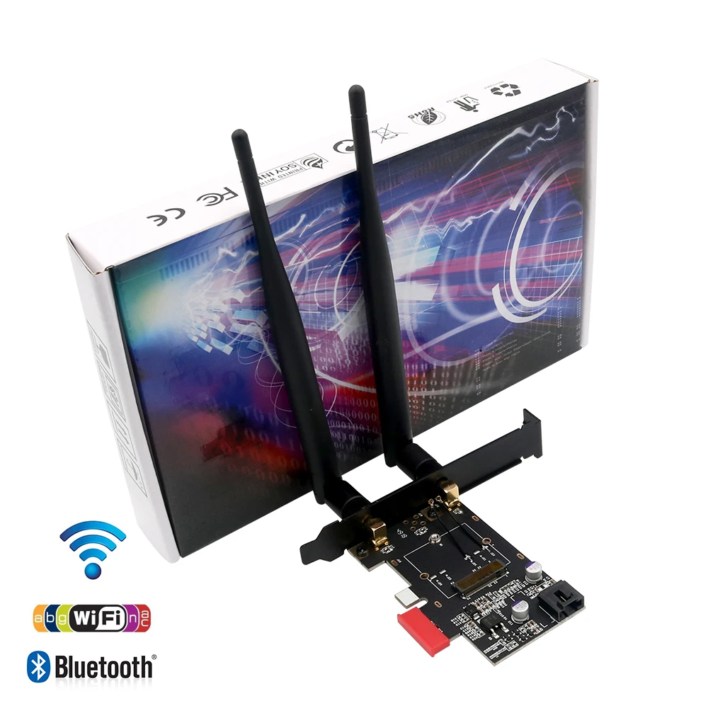 M.2 Wifi/ PCI-E 1X Wifi AC 5  5   2x 5dBi WiFi   NGFF M.2 Wi-Fi Bluetooth