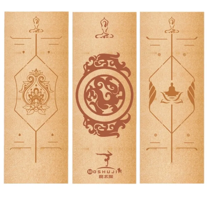 

1PC Can Be Customized Separately Cork Natural Rubber Non Slip Yoga Mat for Pilates Fitness Hot Yoga Exercise Mats 183cm*68cm*4mm