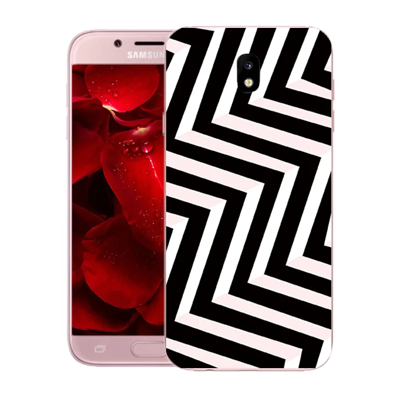 Case For Samsung Galaxy J5 2017 Soft Silicon Square Printed Phone Back Cover J530F J530 EU Version Fundas | Мобильные телефоны и