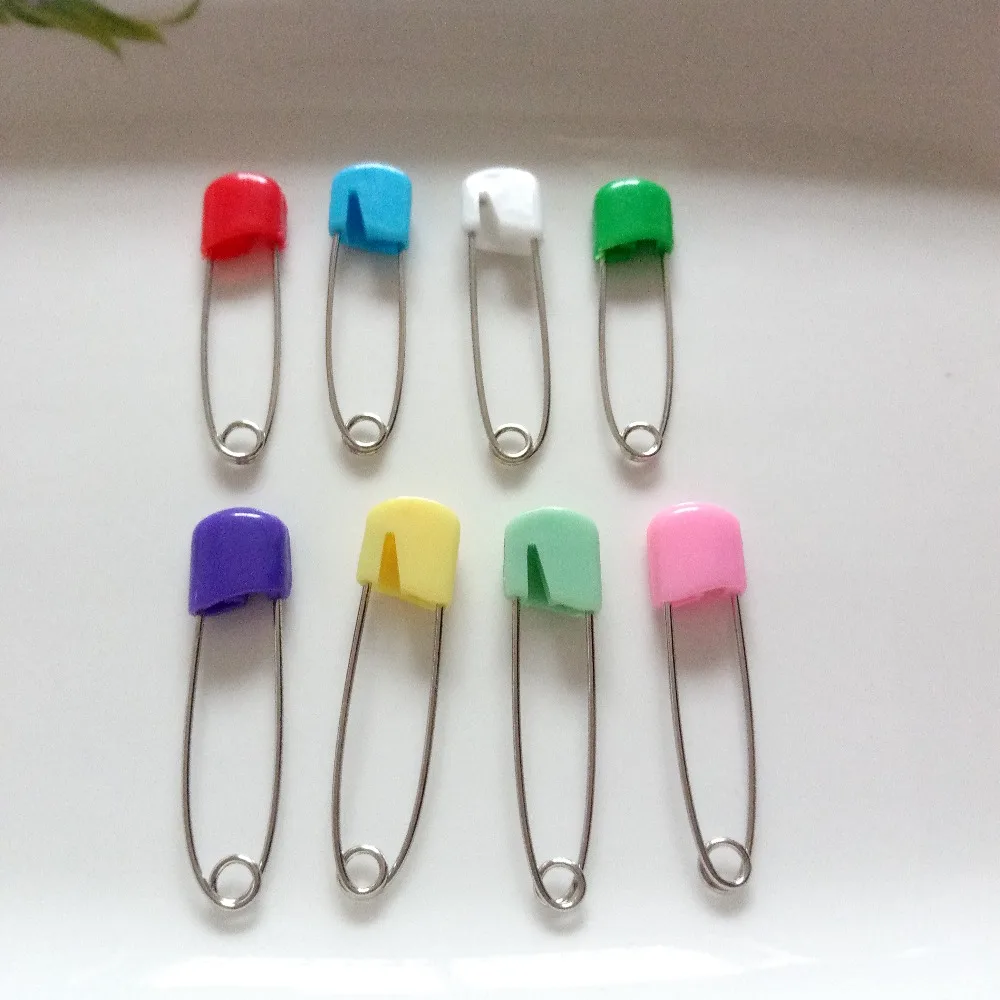 Горячие 100 шт большие цветные защитные булавки пластиковые хиджаб Многоцелевые
