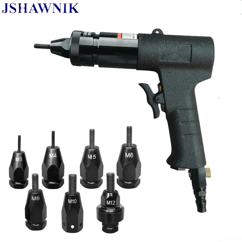 M3/M4/M5/M6/M8/M10/M12 Pneumatic Riveters Pneumatic Pull Setter Air Rivets Nut Gun