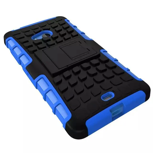 For Microsoft Nokia Lumia 540 Case 5.0'' Hybrid Kickstand Rugged Rubber Armor Hard PC+TPU With Stand Function Cover Cases 100pcs |