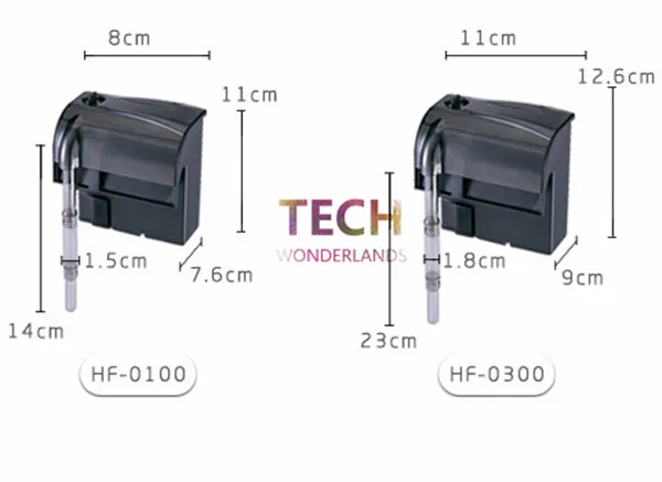 Фильтр водопад для аквариума настенный Многофункциональный фильтр воды внешний