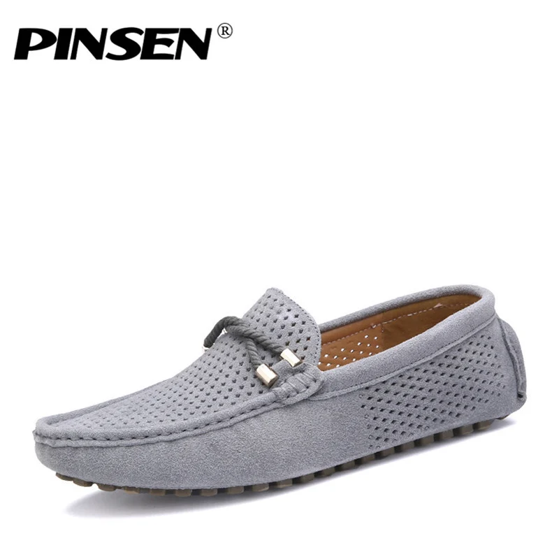 PINSEN летние из натуральной кожи Повседневное Мужская обувь Мягкая дышащая для