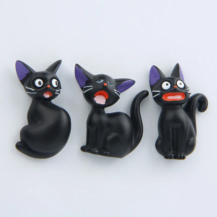 (3 pieces / lot)Miyazaki Anime [Witch Home Delivery] black cat creative three-dimensional refrigerator | Дом и сад