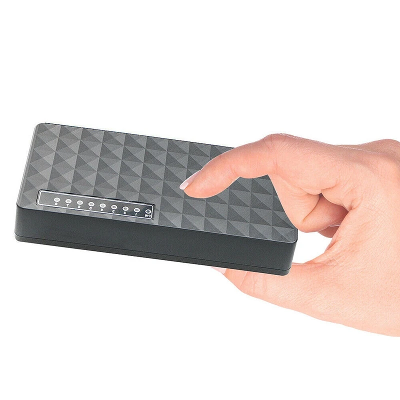 

10/100 Mbps 8 Ports Poe Ethernet Lan Desktop Network Switch Hub Adapter(Eu Plug)