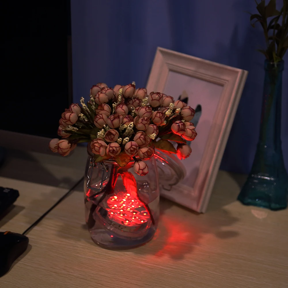 Погружной светодиодный светильник RGB на аккумуляторах водонепроницаемый